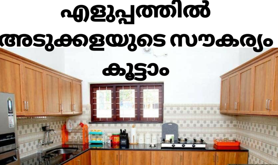 കുറഞ്ഞ ചിലവിൽ അടുക്കളയിലെ സൗകര്യം കൂട്ടാം