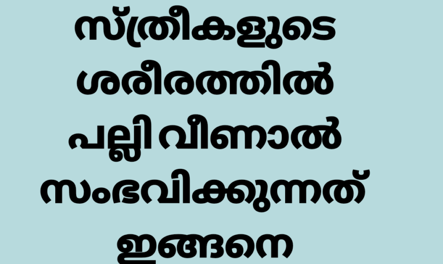 പല്ലി വീണാല്‍ അന്ന് ആ വീട്ടില്‍ സംഭവിക്കുന്നത്‌ ഇതാണ് അറിയാതെ പോകല്ലേ