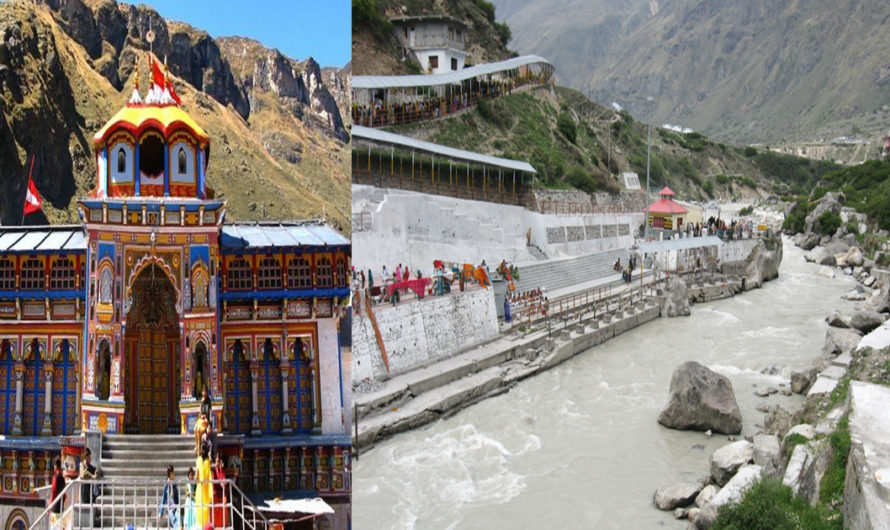 The way to the Vasudhara Falls from Badrinad