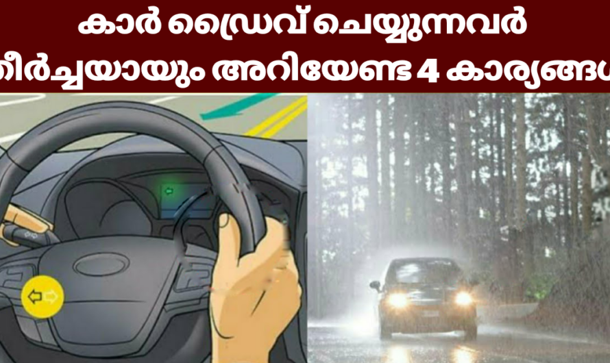 ഡ്രൈവ് ചെയ്യുമ്പോൾ ഈ 4 കാര്യങ്ങൾ ശ്രദ്ധിക്കുന്നത് നിങ്ങളുടെ ജീവൻ രക്ഷിക്കും