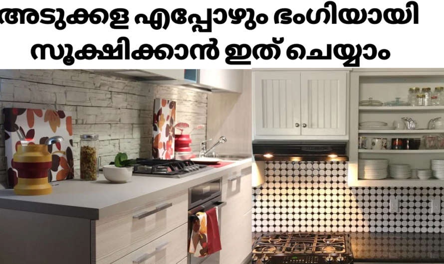 ഇത് ചെയ്താൽ അടുക്കള കൂടുതൽ മനോഹരമായി കാണാം