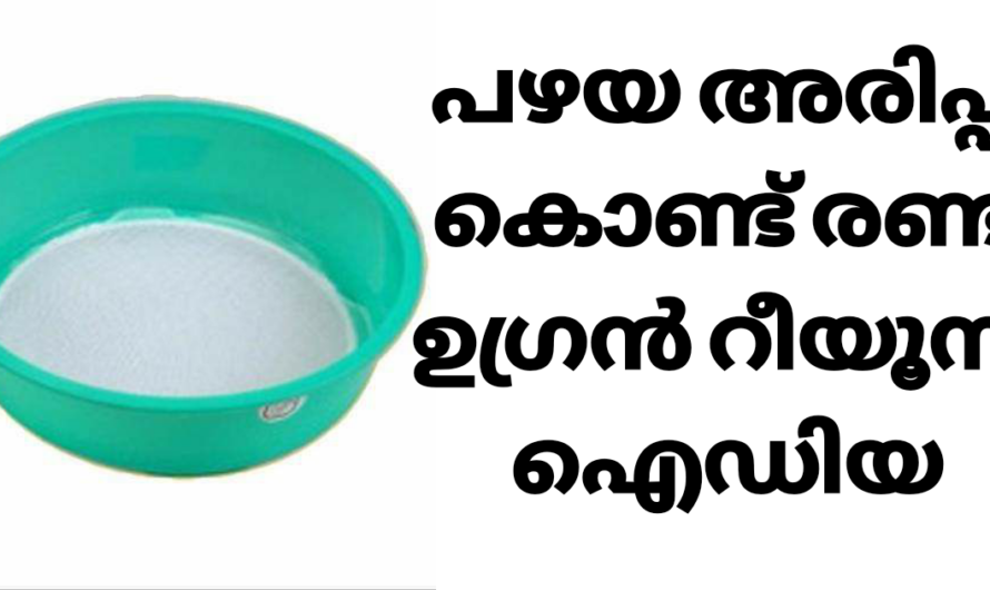 ഇനി പഴയ അരിപ്പ കളയല്ലേ വീട്ടിലേക്ക് ആവശ്യമായ രണ്ട് കാര്യങ്ങൾ ചെയ്യാം