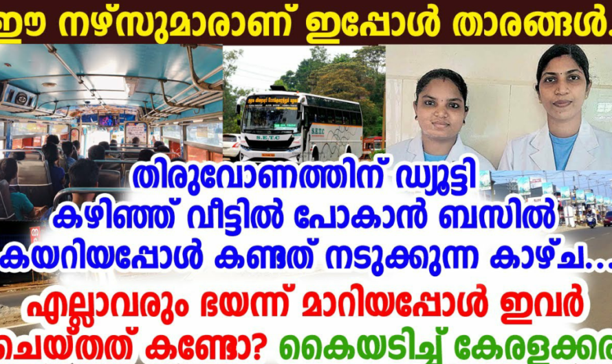 വീട്ടിലേക്ക് മടങ്ങുമ്പോൾ ബസിൽ നഴ്സുമാർ ചെയ്തത് കണ്ട്  പ്രശംസിച്ച് കേരളം