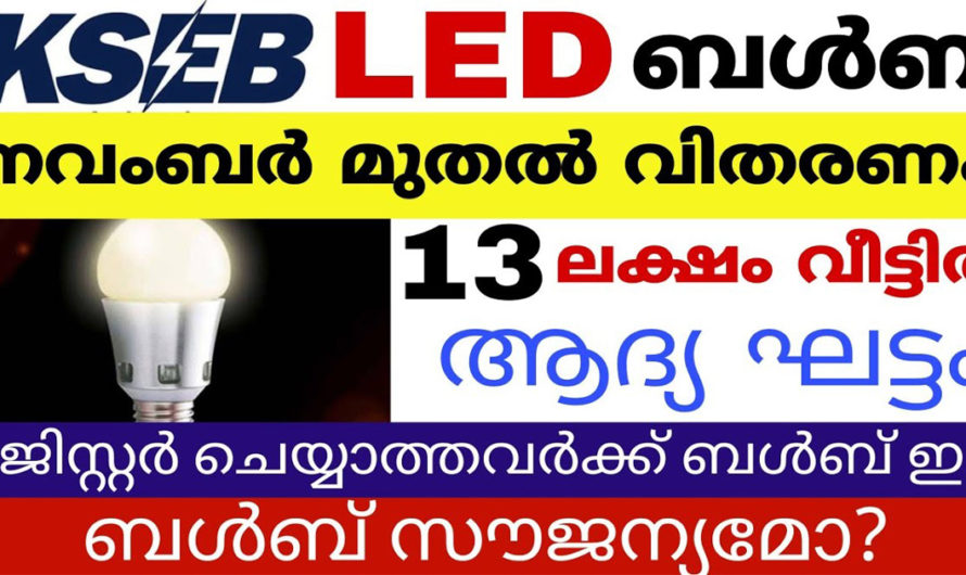 നവംബർ മുതൽ എല്ലാ വീടുകളിലും എൽഇഡി ബൾബുകൾ മാത്രം അറിഞ്ഞിരിക്കേണ്ട കാര്യങ്ങൾ