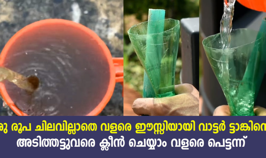 ഇനി ടാങ്ക് വൃത്തിയാക്കാം ഒട്ടും ബുദ്ധിമുട്ടില്ലാതെ വളരെ ഈസ്സിയായി ഒരു രൂപ ചിലവില്ലാതെ