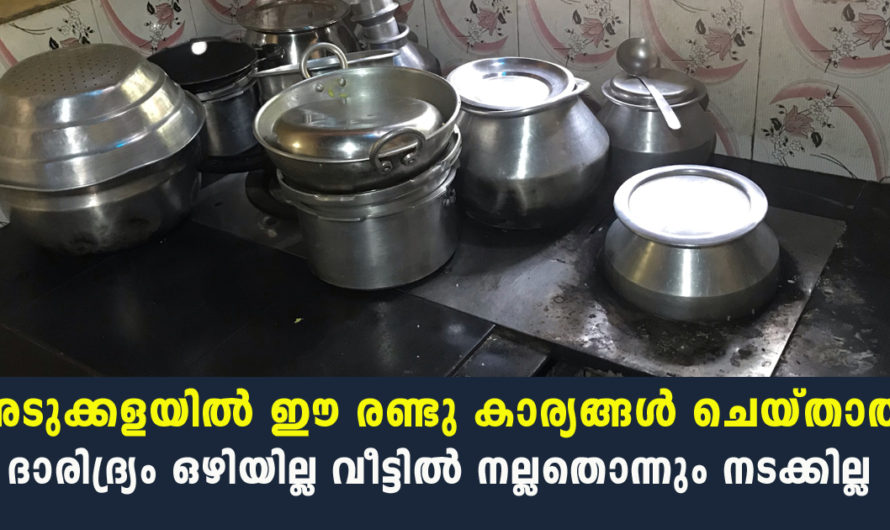 അടുക്കളയില്‍ ഈ രണ്ടു കാര്യങ്ങള്‍ ഒരിക്കലും ചെയ്യരുത് ദാരിദ്ര്യം ഒരിക്കലും മാറില്ല