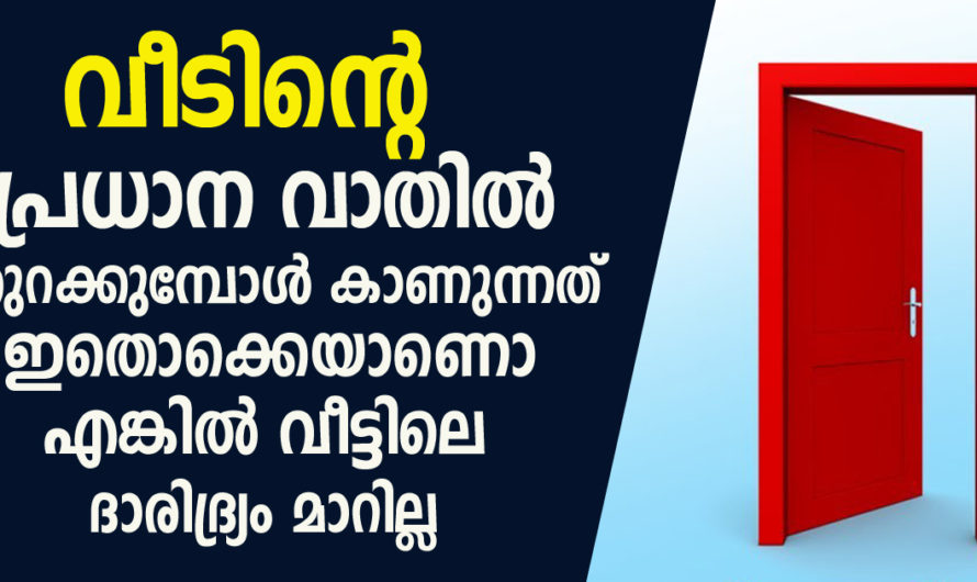 പ്രധാന വാതിൽ തുറന്ന് പുറത്തേക്ക് നോക്കുമ്പോൾ ഈ കാര്യങ്ങള്‍ ഒരിക്കലും കാണാന്‍ പാടില്ല