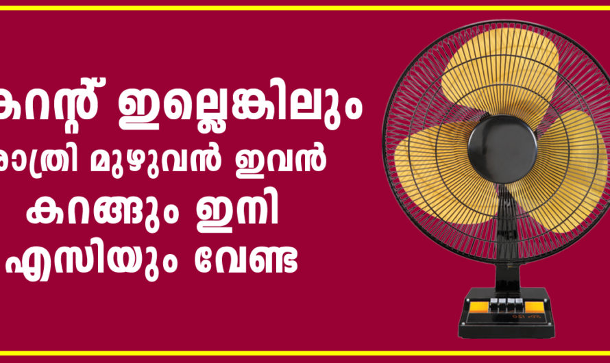 കറന്റ് പോയാലും ഇനി കുഴപ്പമില്ല ഫാൻ കറങ്ങിക്കോളും ഇങ്ങനെ ചെയ്താൽമതി ഇനി എസിയും വേണ്ട