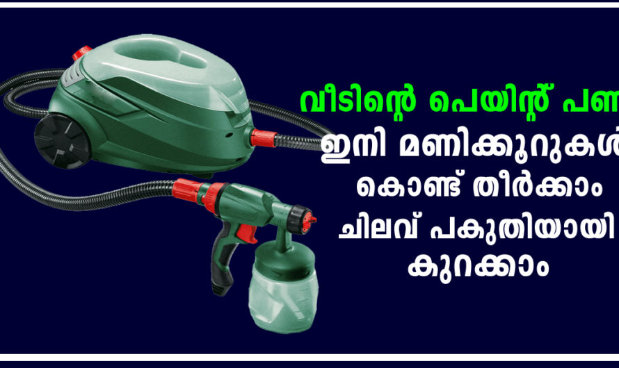 ദിവസങ്ങൾ വേണ്ടിവരുന്ന വീടിൻ്റെ പെയിന്റിംഗ് ജോലി മണിക്കൂറുകൾ കൊണ്ട് തീർക്കാം