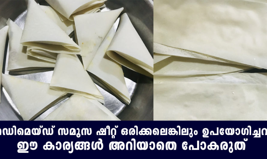 റെഡിമൈഡ് സമൂസ ഷീറ്റ് ഉപയോഗിച്ച് സമൂസ ഉണ്ടാക്കി കഴിച്ചവർ അറിഞ്ഞിരിക്കണം ഈ കാര്യം