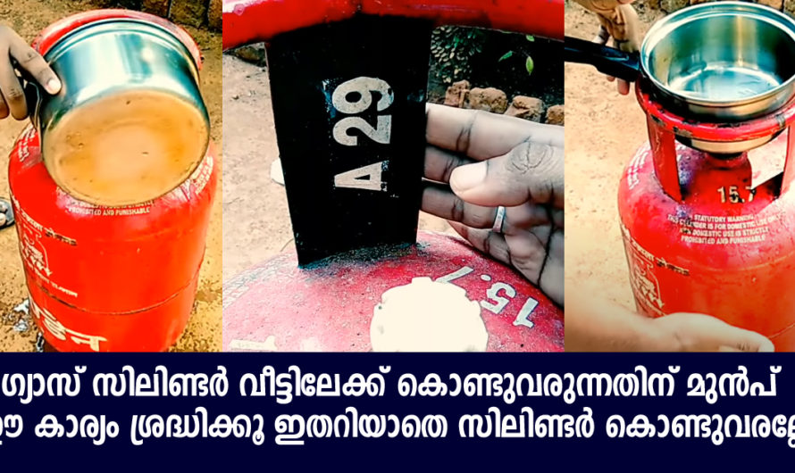 ഗ്യാസ് സിലിണ്ടർ വീട്ടിലേക്ക് കൊണ്ടുവരുന്നതിന് മുൻപ് ഈ കാര്യം അറിയണം കൊണ്ടുവന്നാൽ ഇങ്ങനെ ചെയ്യരുത്